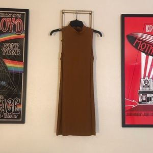 Brown Sleeveless Dress